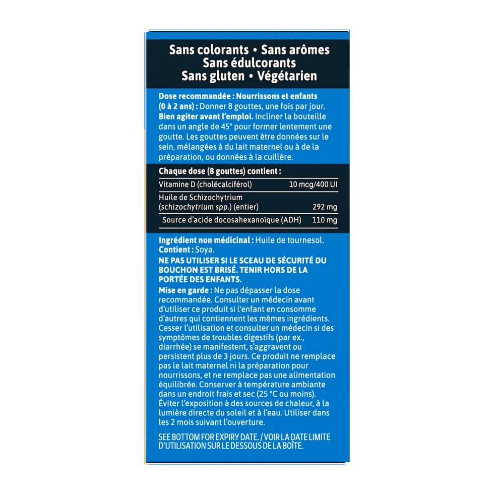 Suppléments GERBER, Vitamine D et ADH, gouttes