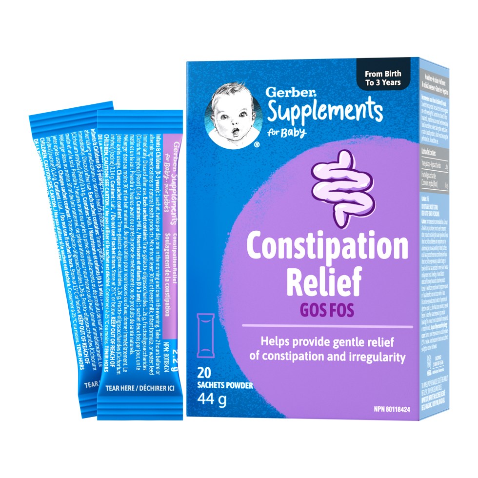 GERBER Supplements, ​Constipation Relief Powder Sachets​