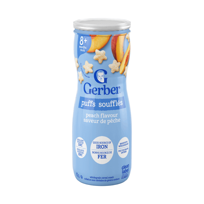 Gerber Puffs Peach_Image 1